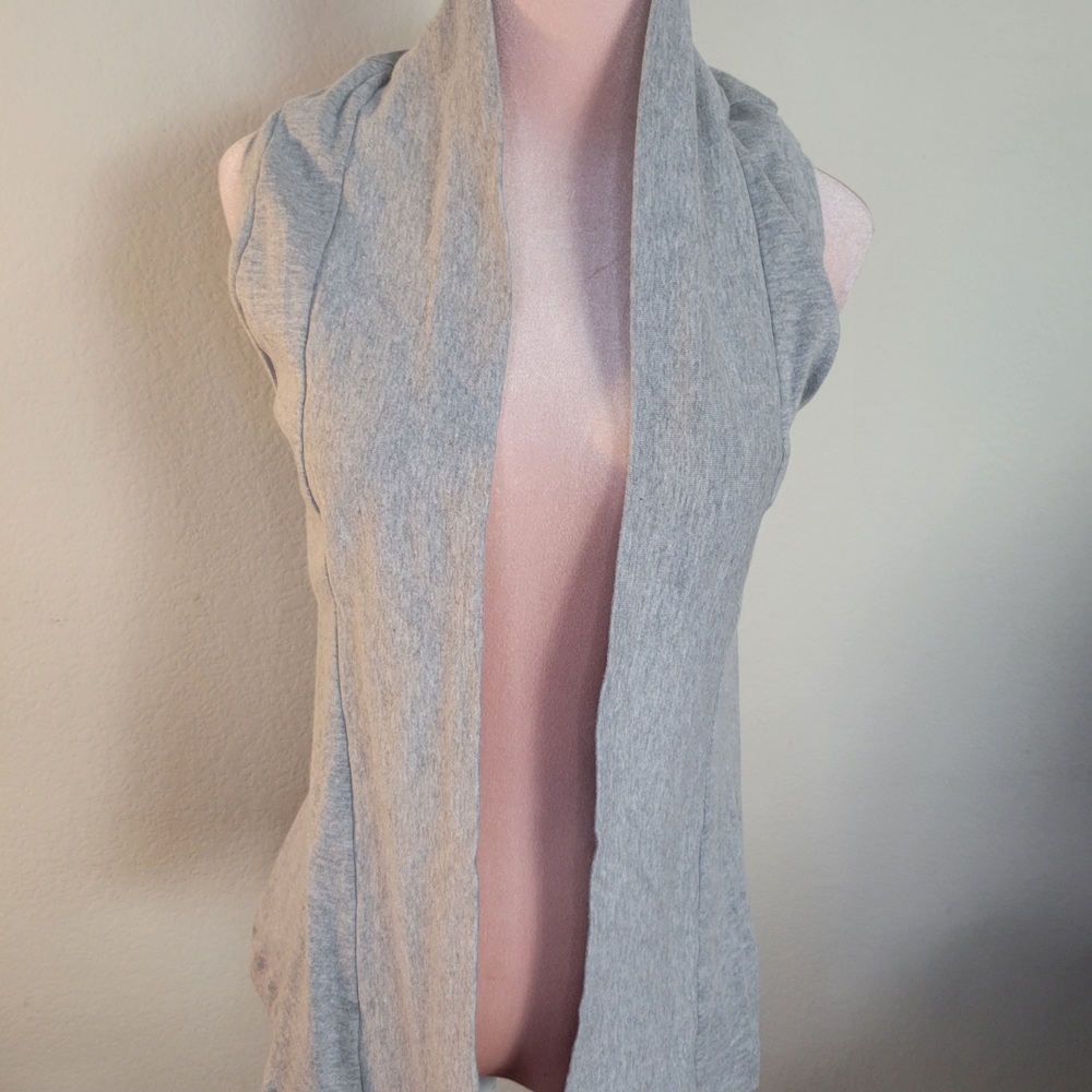 Eight Sixty Light Gray Open Vest
